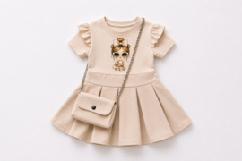 FRKUBB498 jurk BEIGE ( 6pcs)