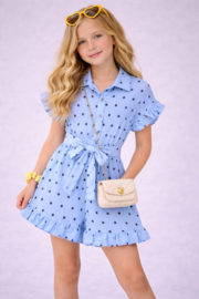 FRKU9010 stip  BLAUW  (6pcs)