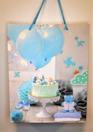 Cadeau tasjes BLUE CAKE  (6pcs)