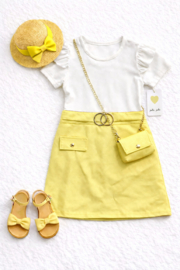 FRKU8839 a jurk GEEL   (6pcs)