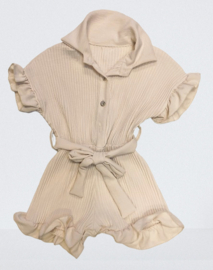 FRKU8961 Jumpsuit    BEIGE ( 6pcs)