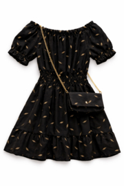 FRKU704A jurk  ZWART ( 6 pcs)