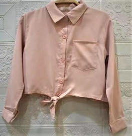 FRHS0189 blouse  ROZE   ( 6pcs)