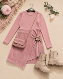 FRKU70994 jurk ROZE ( 6pcs)