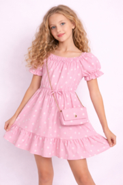 FRKU2771 jurk  ROZE  ( 6pcs)