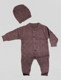 ZMCN6548 ONESIE AUBERGINE ( 4pcs)