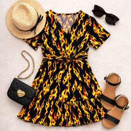 ZM5253-1 jurk fire (7pcs)