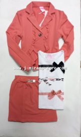 ZM3975 koraal/roze  rok (7pcs)