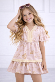 FRKU70529 jurk ROZE ( 6pcs)