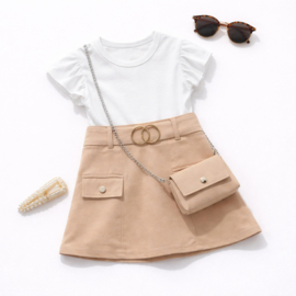 FRKU299 jurk BEIGE ( 6pcs)