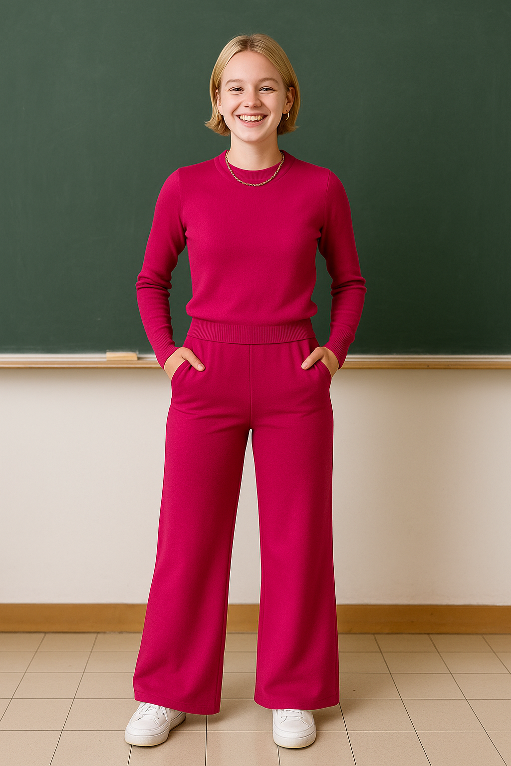 FRHS2769 Brei set  FUCHSIA  ( 6pcs)