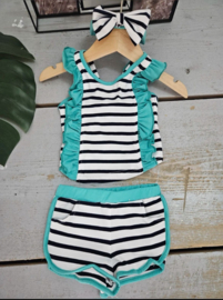 FRCH096 badset  BLAUW (  7pcs)