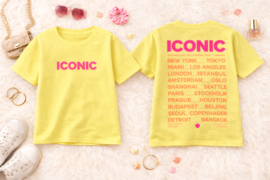 FRKU9760 SHIRT ICONIC GEEL ( 6pcs)