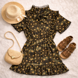 ZM5303 jurk ARMYGREEN  (7pcs)