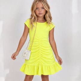 FRCH084 jurk NEON GEEL (7pcs)