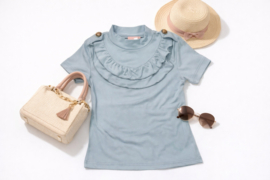 ZM5346 top  pastel  BLAUW   (7pcs)