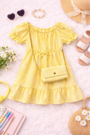 FRKUBB2121 jurk geel ( 6pcs)