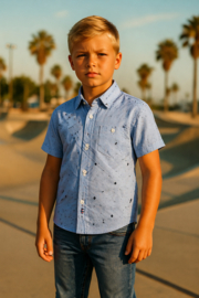 FRMA65 overhemd  BLAUW  (6pcs)