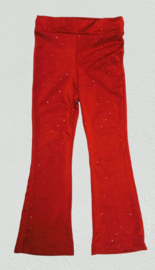 FRKU220 flaredpants  ROOD  ( 6pcs)