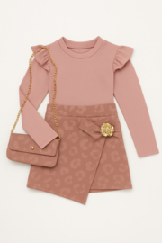 FRKU70008jurk ROZE ( 6pcs)