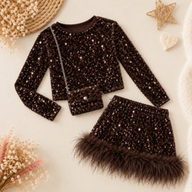 FRKU71104 glitterset  CHOCO ( 6pcs)
