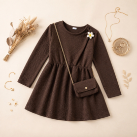 FRKU70917 jurk CHOCO ( 6pcs)
