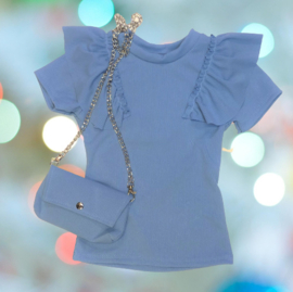 FRKU7337 Top   BLAUW   (6pcs)