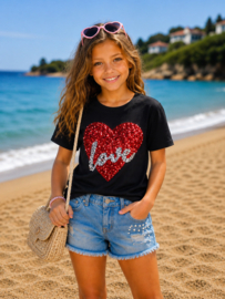 ZM5283-1 shirt ZWART  (5pcs)