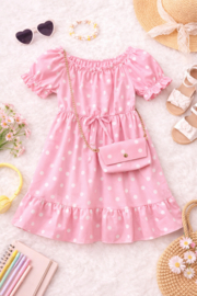 FRKU2771 jurk  ROZE  ( 6pcs)