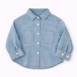 FRHS0978 jeanshemd LICHTBLAUW (6pcs)