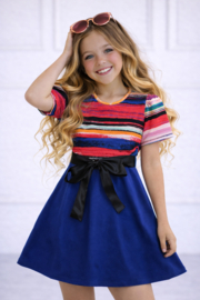 FR JULIA jurk kobalt  (6pcs)