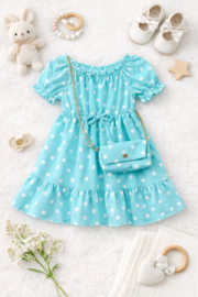 FRKUBB2798 jurk AQUA  ( 6pcs)