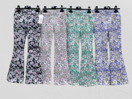 FRKU33710 flaredpants  FLOWER  (6pcs)