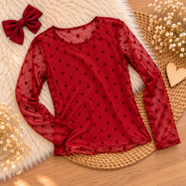FRKU341414 mesh top ROOD  ( 6pcs)