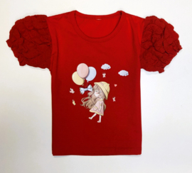 ZMCN1016 shirt ROOD ( 5pcs)