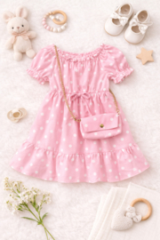 FRKUBB2798 jurk ROZE ( 6pcs)