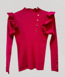 FRHS2668 trui  FUCHSIA  (6pcs)
