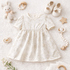 FRKUBB2118 jurk WIT ( 6pcs)