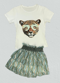 FRKU3870 T shirt MINT/BLAUW  ( 6pcs)