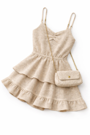 FRKU70627 jurk BEIGE (6pcs)