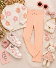 ZMCN3996   brei legging   ROZE  (6pcs)