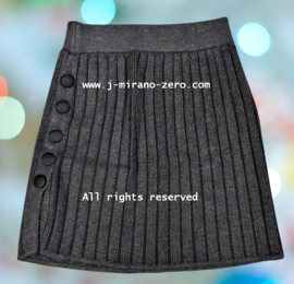 ZMCN040 knoopjes rok GRIJS  (5pcs)