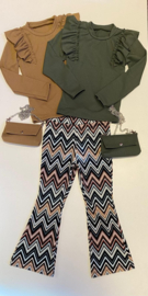 FRKU33631 Flaredpants   GREEN  ( 6pcs)