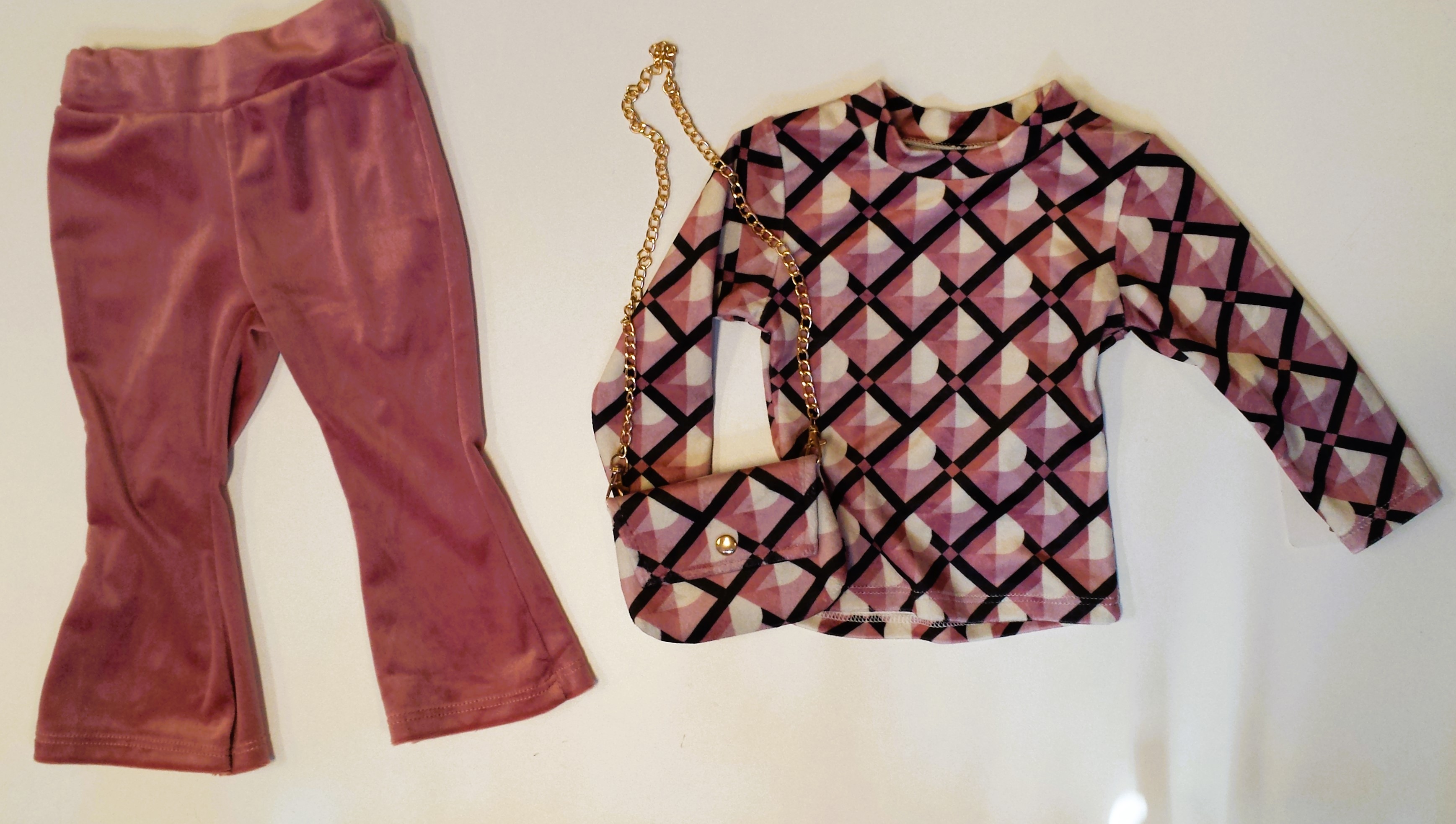 FRKU242 velourset   ROZE  ( 6pcs)