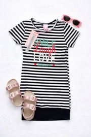 ZM5112 jurk navy-stripes (6pcs)