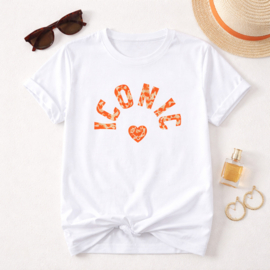 FRKU3870 T shirt  ORANJE ( 6pcs)
