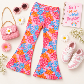 FRKU33710 c flaredpants ROZE (6pcs)
