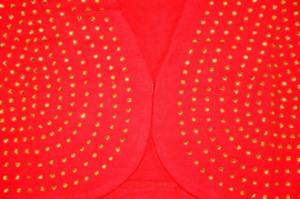 ZM3200 bolero met gouden steentjes(10 pcs)