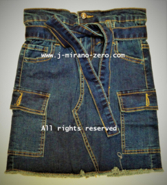 FRG46 jeansrok BLAUW (6pcs)