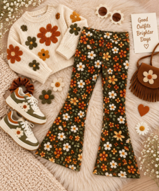 FRKU33631C flaredpants GROEN ( 6pcs)